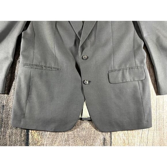 Burberrys 100% Wool Single Breasted Gray Suit Jacket Blazer - Picture 3 of 9